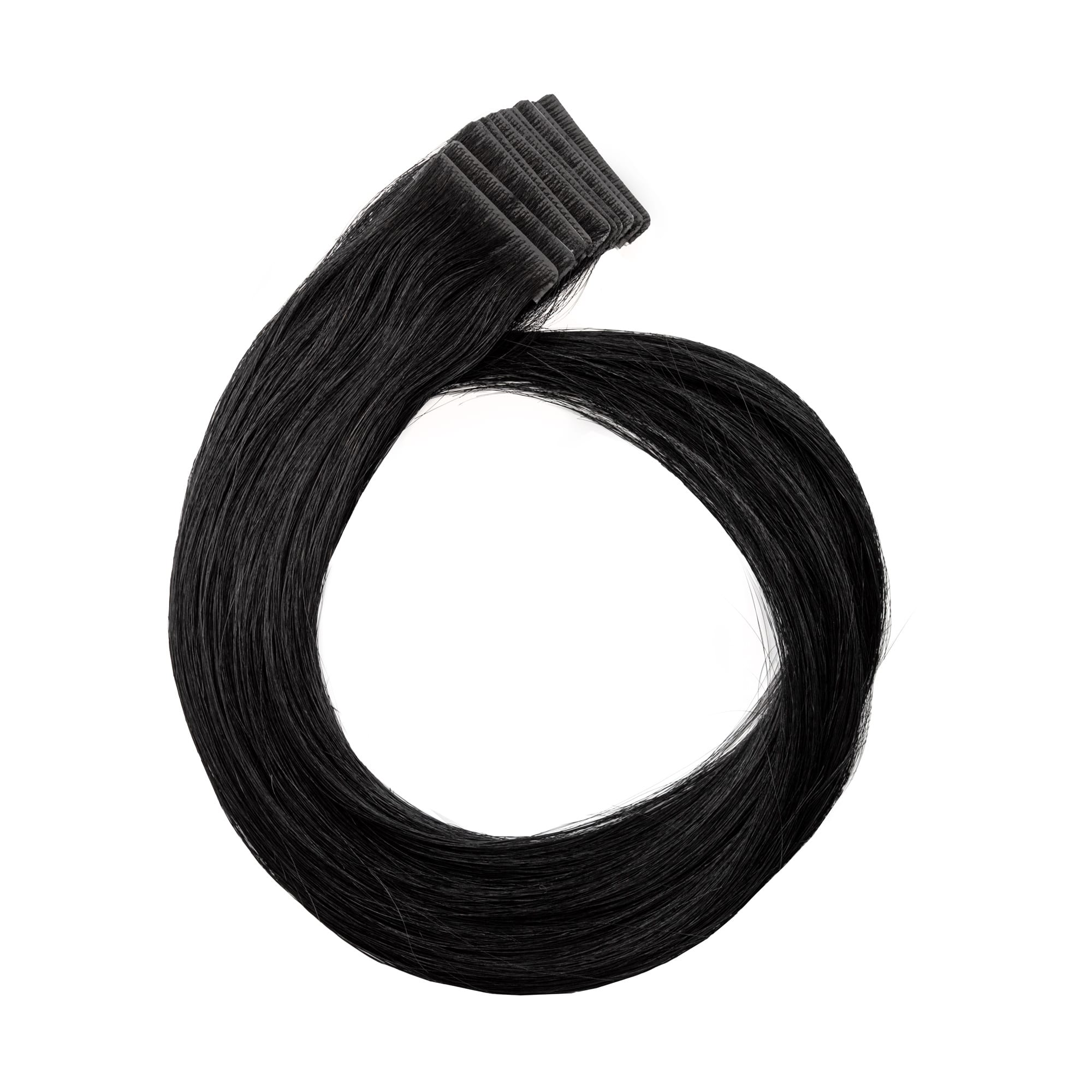 6 Invisible Tape-in Extensions schwarzbraun#1B